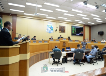 Plenário da Câmara Municipal de Foz do Iguaçu. Foto: CMFI