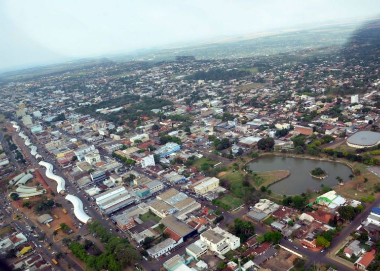 Linha Internacional da cidade de Pedro Juan Caballero com Ponta Porã. Foto Cemap.