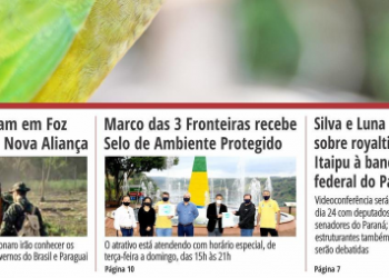 Reprodução da primeira página do GDia