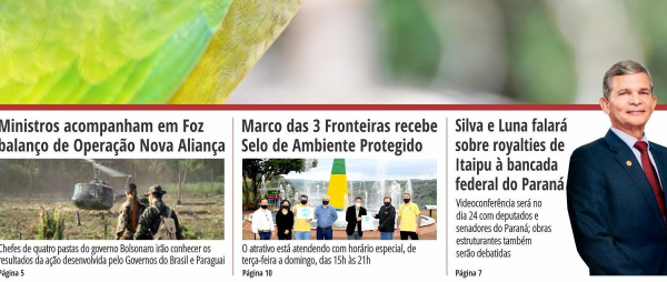 Reprodução da primeira página do GDia