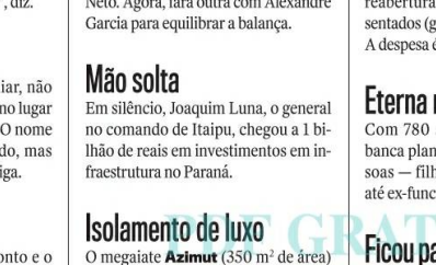 Reprodução da página Radar