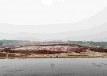 Obras de ampliação  do Aeroporto de Foz. Foto: Rubens Fraulini/IB