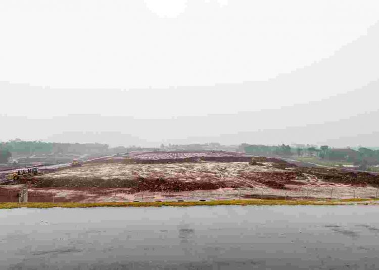 Obras de ampliação  do Aeroporto de Foz. Foto: Rubens Fraulini/IB