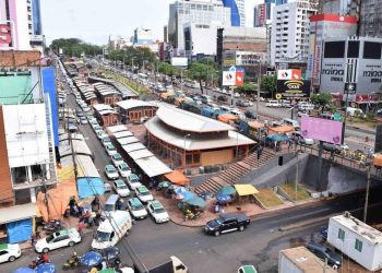 Microcentro de Ciudad del Este. Foto: GDia