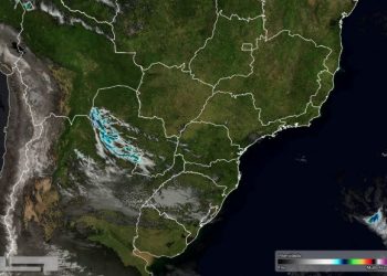 Foto de satélite divulgada hoje (11) pelo Simepar