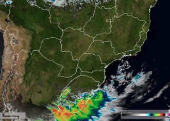 Foto de satélite divulgada neste sábado (26) pelo Simepar