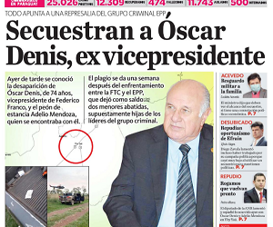 Capa do jornal La Nación desta quinta-feira (10)