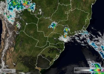 Foto de satélite divulgadas hoje (29) pelo Simepar