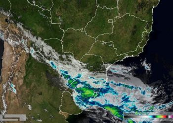 Foto de satélite divulgada nesta quarta (16) pelo Simepar