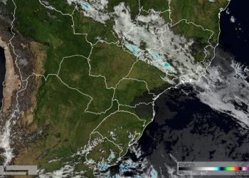Foto de satélite divulgada pelo Simepar hoje (23).
