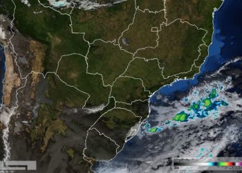 Foto de satélite divulgada hoje (05) pelo Simepar