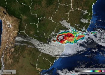 Foto de satélite divulgada nesta sexta-feira (09) pelo Simepar