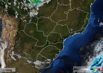 Foto de satélite divulgada pelos Simepar nesta hoje (06).