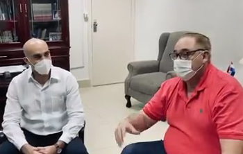 Ministro da Saúde do Paraguai e governador de Alto Paraná pedem a reabertura da Ponte da Amizade. Foto: reprodução