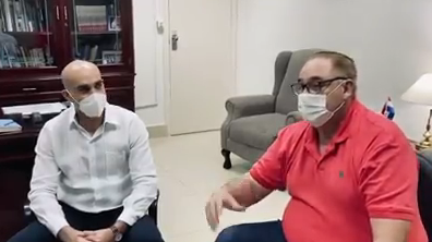 Ministro da Saúde do Paraguai e governador de Alto Paraná pedem a reabertura da Ponte da Amizade. Foto: reprodução