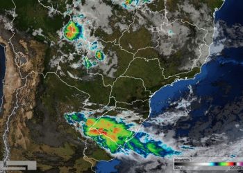 Foto de satélite divulgada nesta sexta-feira (23) pelo Simepar