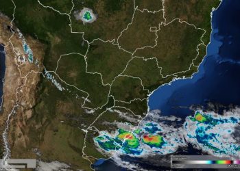 Foto de satélite divulgada hoje (02) pelo Simepar