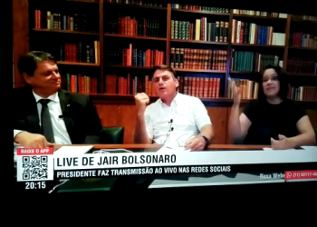 Reprodução da live.