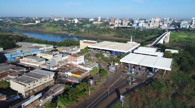 Aduana da Receita Federal na Ponte da Amizade. Foto: RF/Divulgação