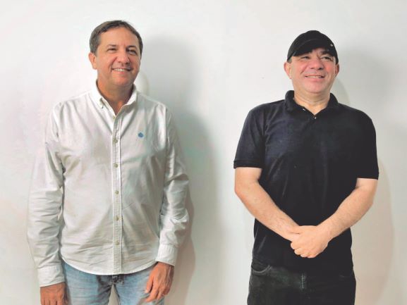 Chico (à esquerda) e o Delegado Sampaio. Foto: PMFI/Divulgação