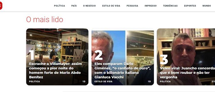 Reprodução do jornal La Nación