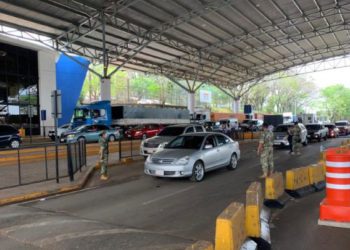 Aduana paraguaia na Ponte da Amizade. Foto: Agência IP/ Divulgação