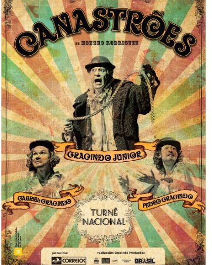 Cartaz da peça Canastrões de 2013. Foto: reprodução youtube