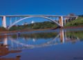 Ponte da Amizade, visão do Lado Brasileiro.