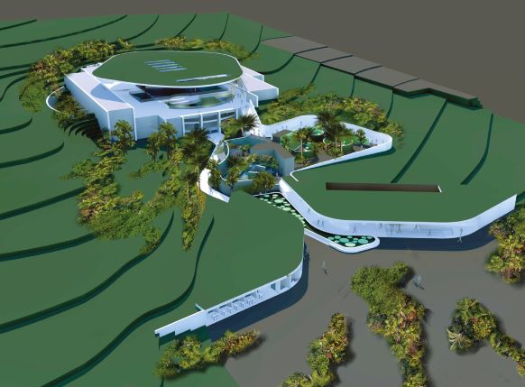 Maquete de como será a nova atração turística de Foz do Iguaçu. Ilustração: divulgação/Grupo Cataratas