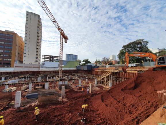 Obras em andamento. Foto: divulgação