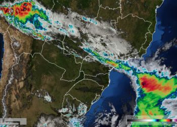 Foto de satélite divulgada nesta sexta-feira (11) pelo Semepar
