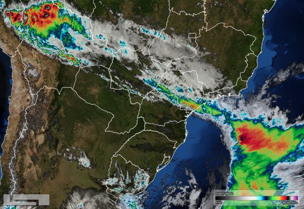Foto de satélite divulgada nesta sexta-feira (11) pelo Semepar