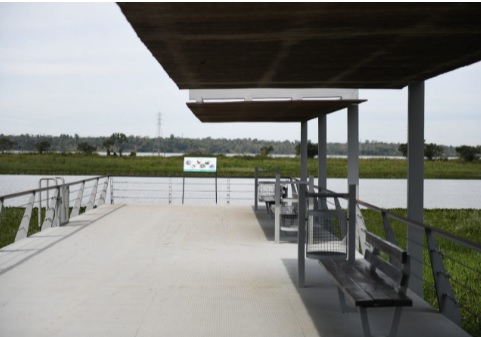 Cais do refúgio aberto à visitação. Foto: IB/Divulgação