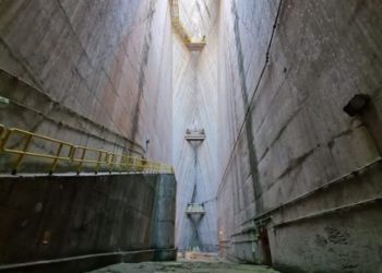 Antigo leito do Rio Paraná seco pela barragem da Itaipu. Foto ilustrativa: Josiele Patias/JIE