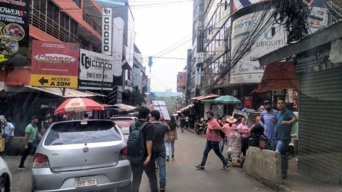 Centro de Ciudad del Este. Foto: jornal 5 Dias