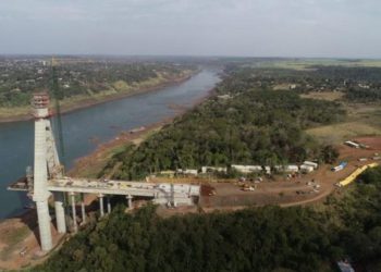 Ponte da Integração em obras. Foto: Agência IP