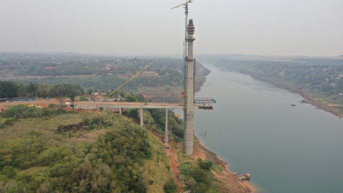 Ponte em construção. Foto: Kelvyn Ferreira de Melo/PTI