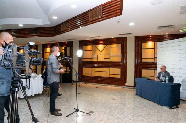 General em entrevista coletiva nesta manhã de quinta-feira (14). Foto: IB/Divulgação