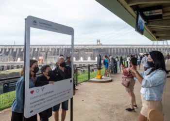 Na Itaipu, mirante Central é um dos pontos mais curtidos pelos turistas. Foto: divulgação/IB