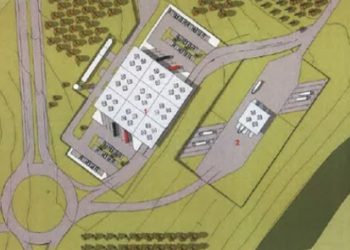 Projeto da zona primária da Ponte da Integração. Ilustração: IB/Divulgação