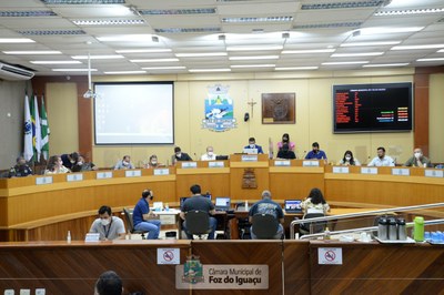 Plenário da Câmara de Vereadores de Foz do Iguaçu. Foto: CMFI