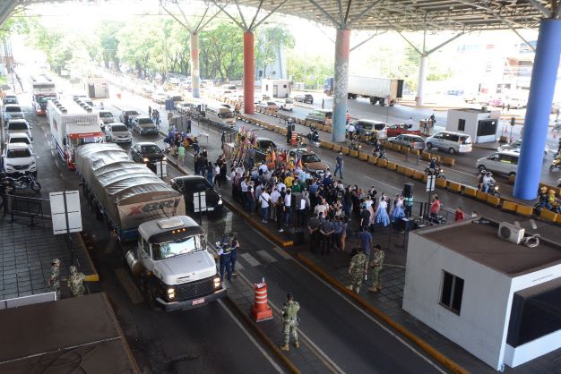 Na Aduana de Ciudad del Este, na Ponte da Amizade Foto: Divulgação/prefeitura do município