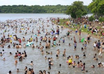 Praia de Três Lagoas. Foto: GDia/arquivo