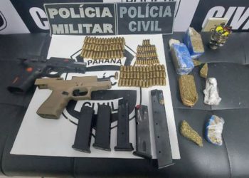 Armas apreendidas. Foto: Divulgação
