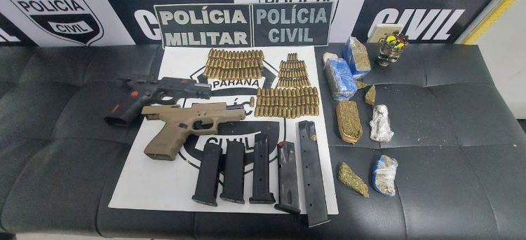 Armas apreendidas. Foto: Divulgação