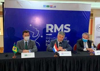 Ministros reunidos no Paraguai. Foto: PF/Divulgação