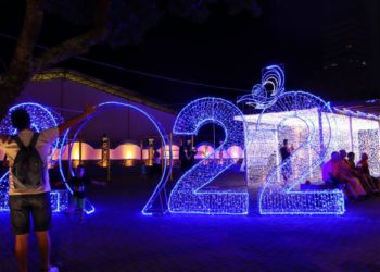Decoração de Natal em Foz. Fotos: Christian Rizzi/PMFI