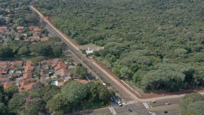 Área verde da Itaipu no perímetro urbano de Foz do Iguaçu que deve virar parque. Foto Alexsandro Pinheiro/PTI