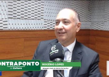 Delegado-chefe em Foz do Iguaçu, Rogério Lopes, em entrevista à Rádio Cultura nesta quarta-feira (08). Foto: reprodução