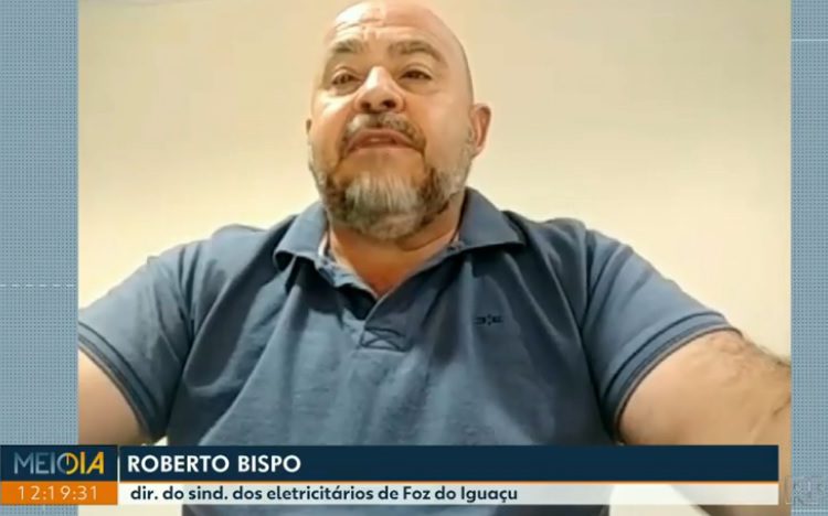 Roberto Bispo. Foto: reprodução do telejornal Meio Dia Paraná.